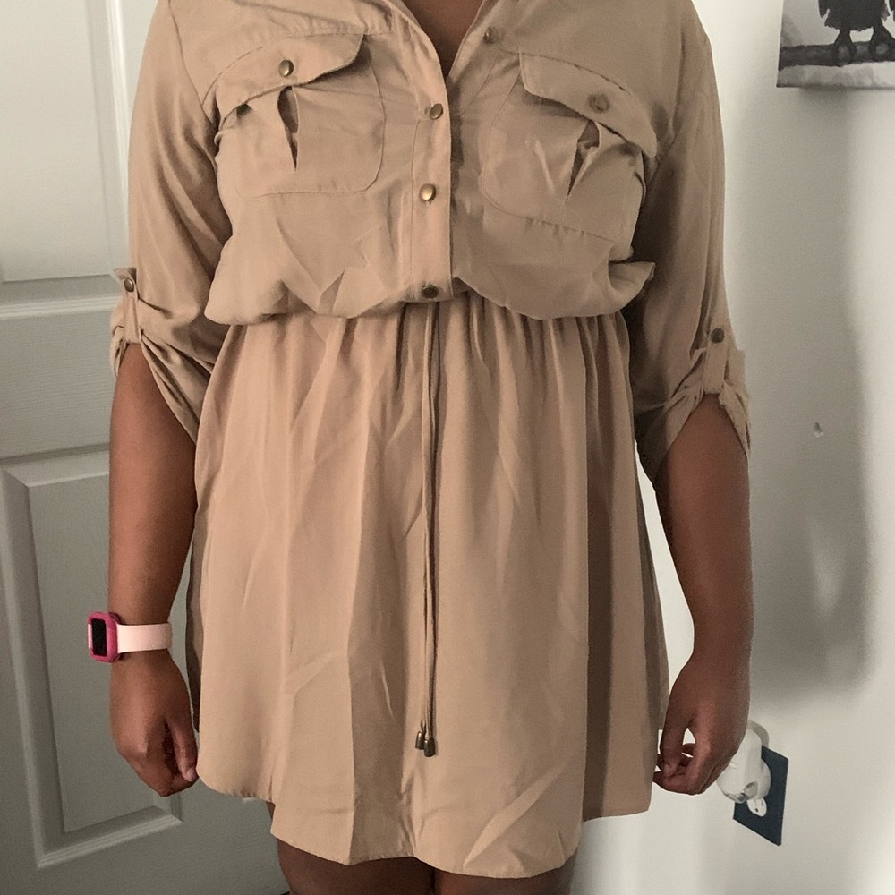 Khaki Mini Dress NWOT